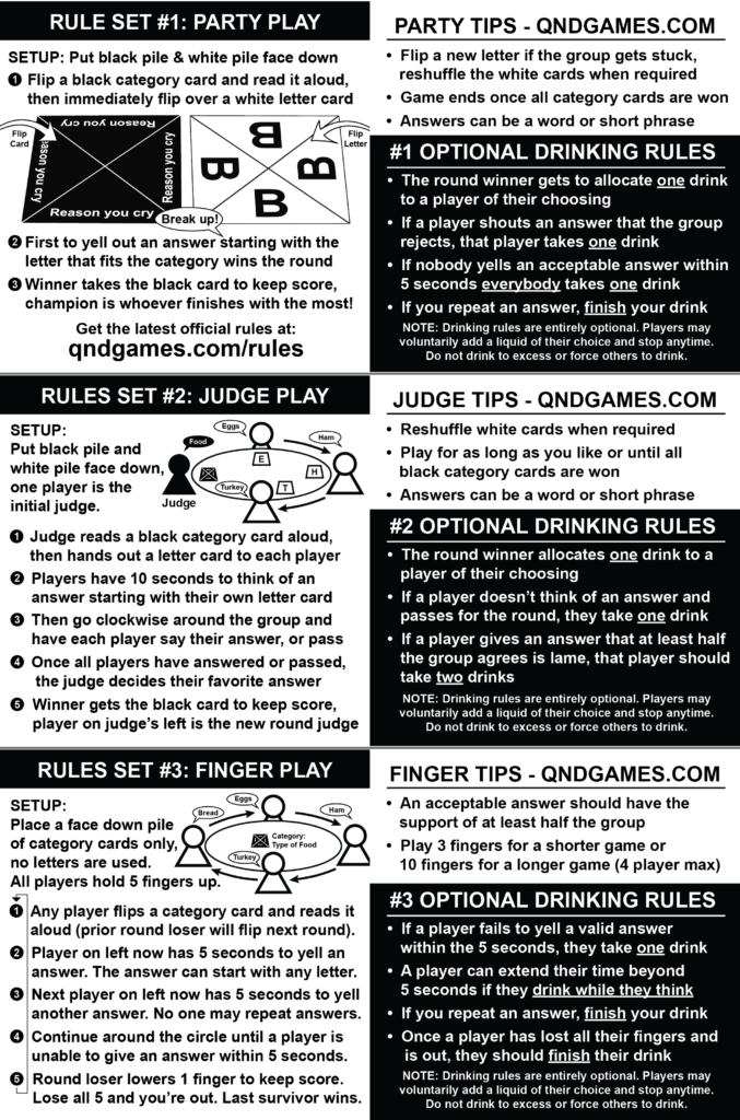 How to play rules quick and dirty games